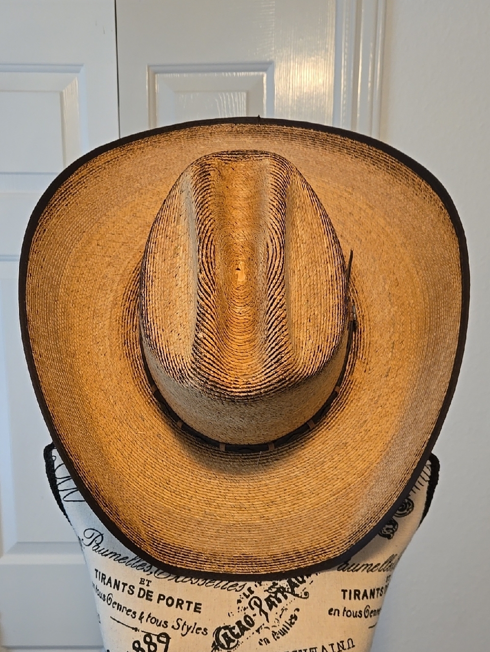 Justin Palm Cowboy Hat - Natural Brown
